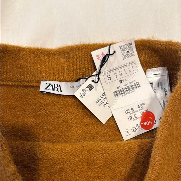 Zara A-Line Skirt in Warm Brown - Picture 2 of 4